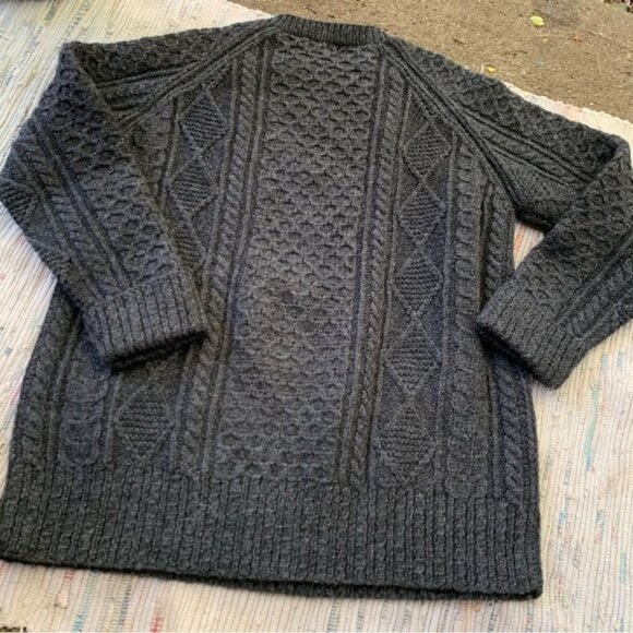 Vintage 100% Wool Limited America Sweater Womens Large Hand Knit Fisherman - Picture 6 of 6